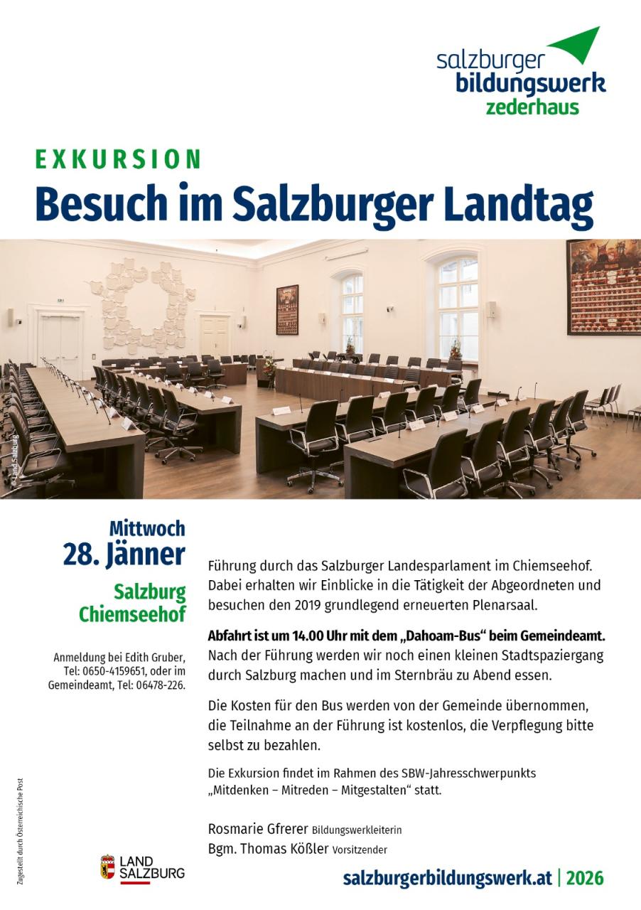 Besuch im Salzburger Landtag