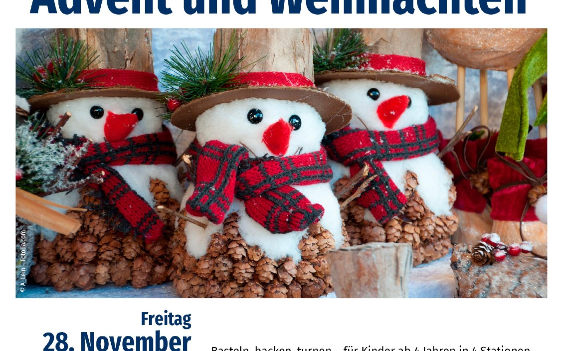 Kinderbasteln für Advent und Weihnachten