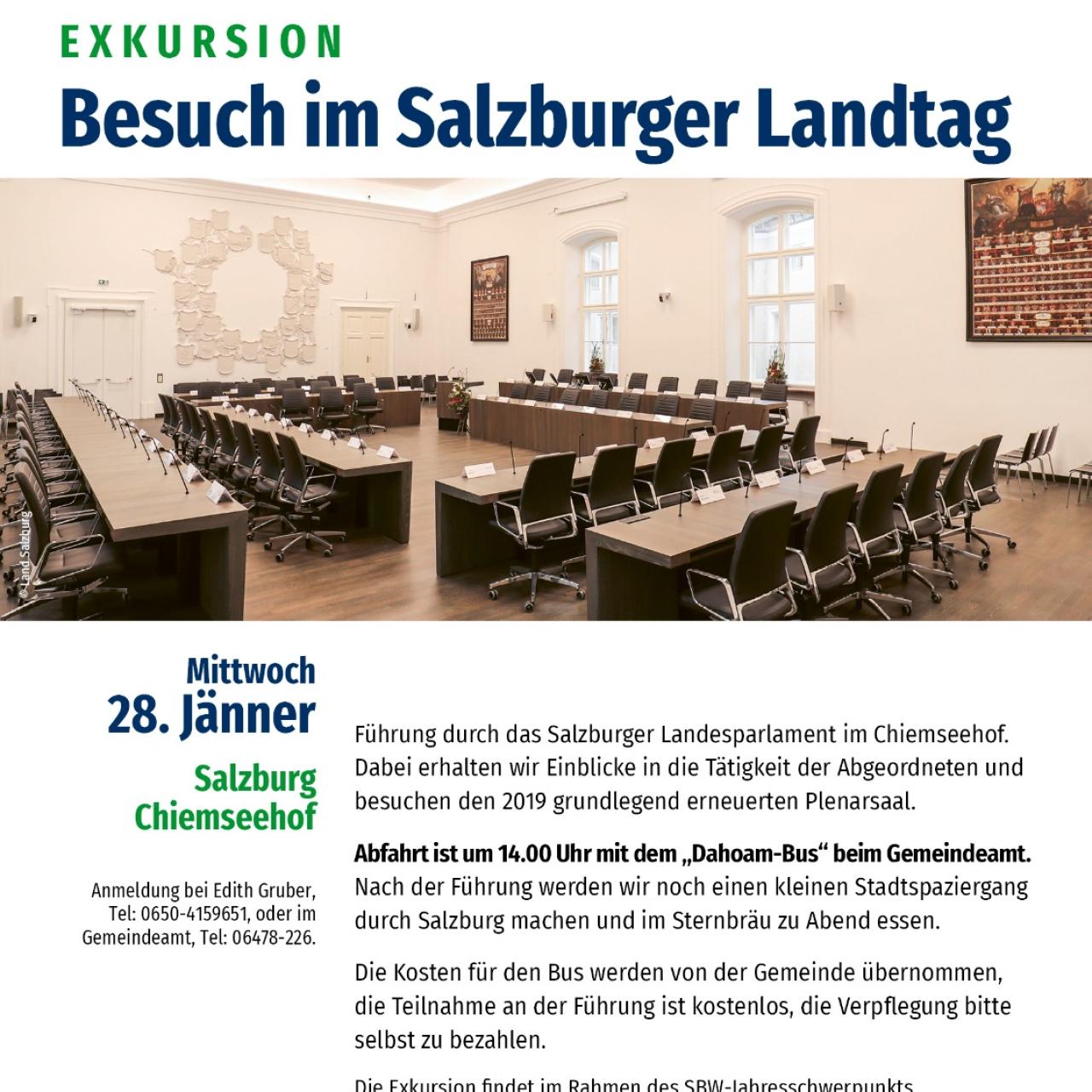 Besuch im Salzburger Landtag