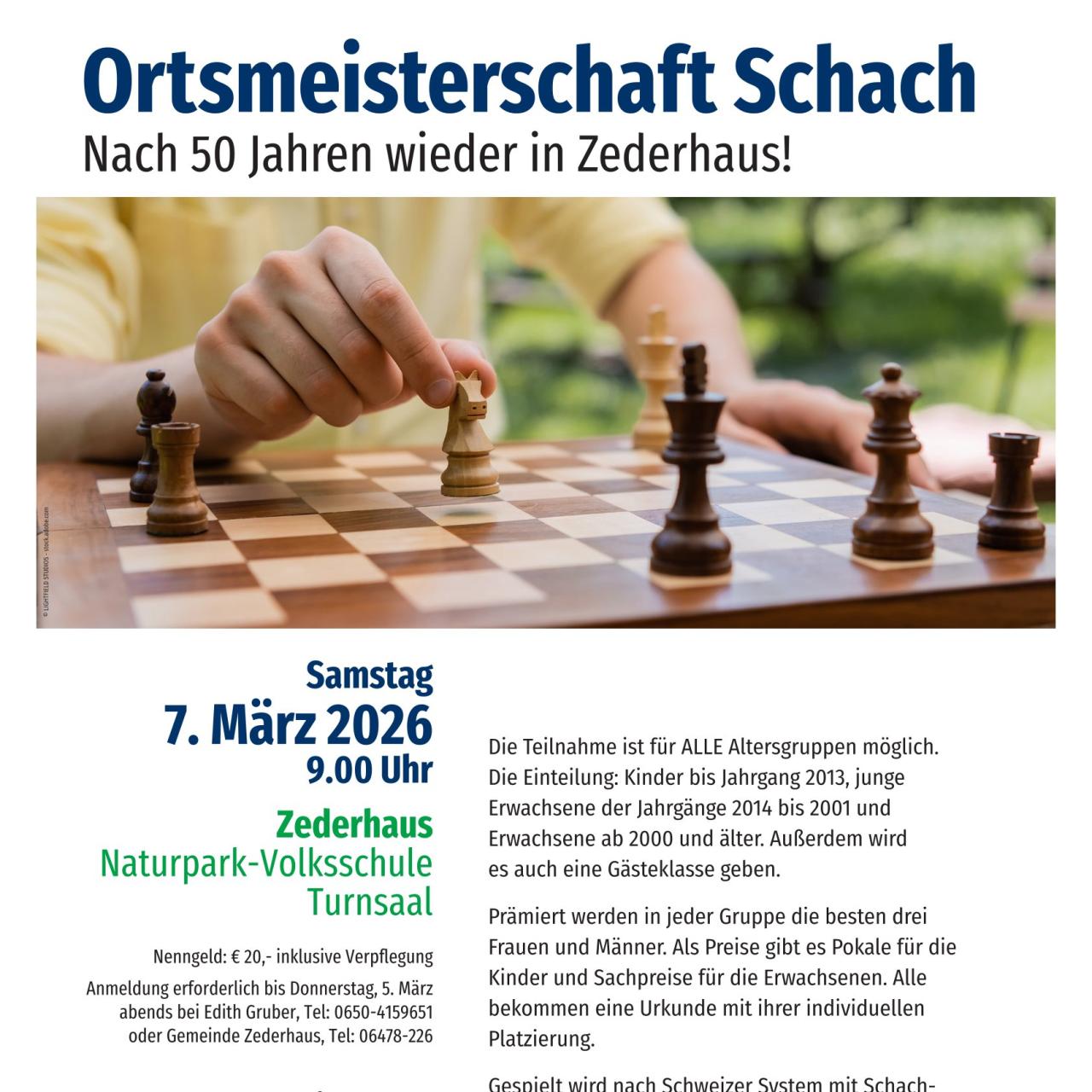 Ortsmeisterschaft Schach